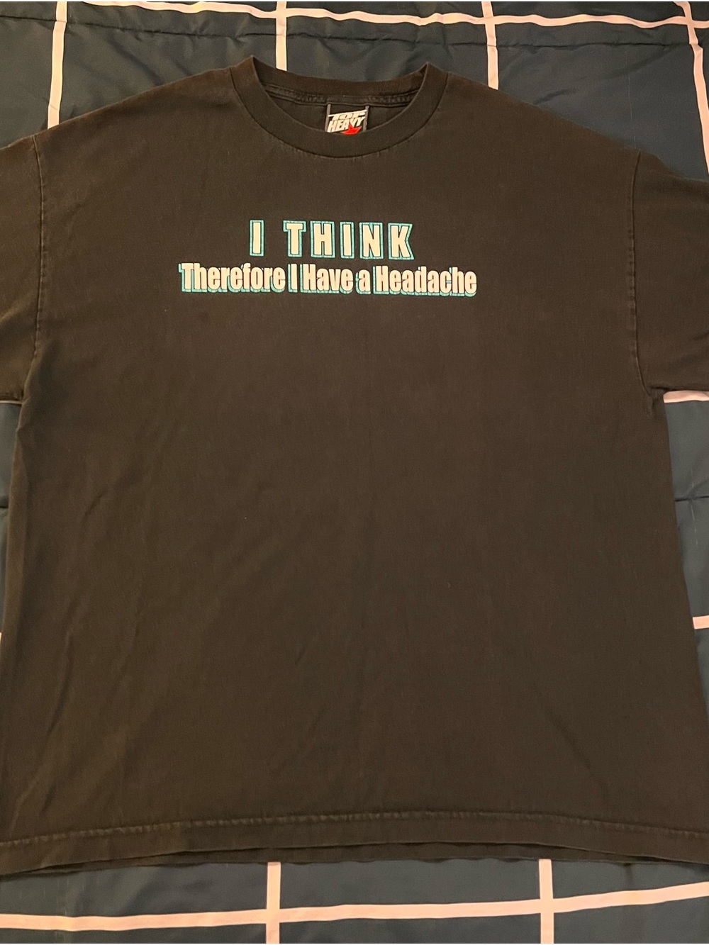 I THINK Short Sleeve Graphic Tee Y2K Top Heavy